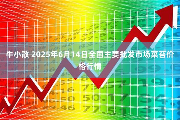牛小散 2025年6月14日全国主要批发市场菜苔价格行情